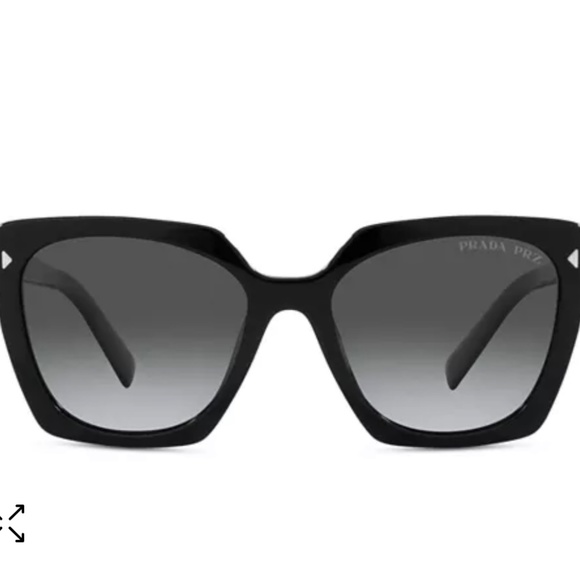 Prada Polarized Low Bridge Fit Square Sunglasses, 55mm main image 5